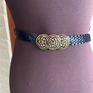 Vintage Day-Lor Metal Stretch Belt-26-29”